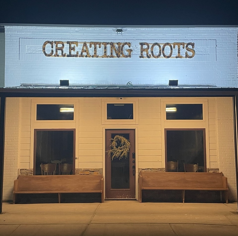 Creating Roots storefront in Blue Ridge, Texas